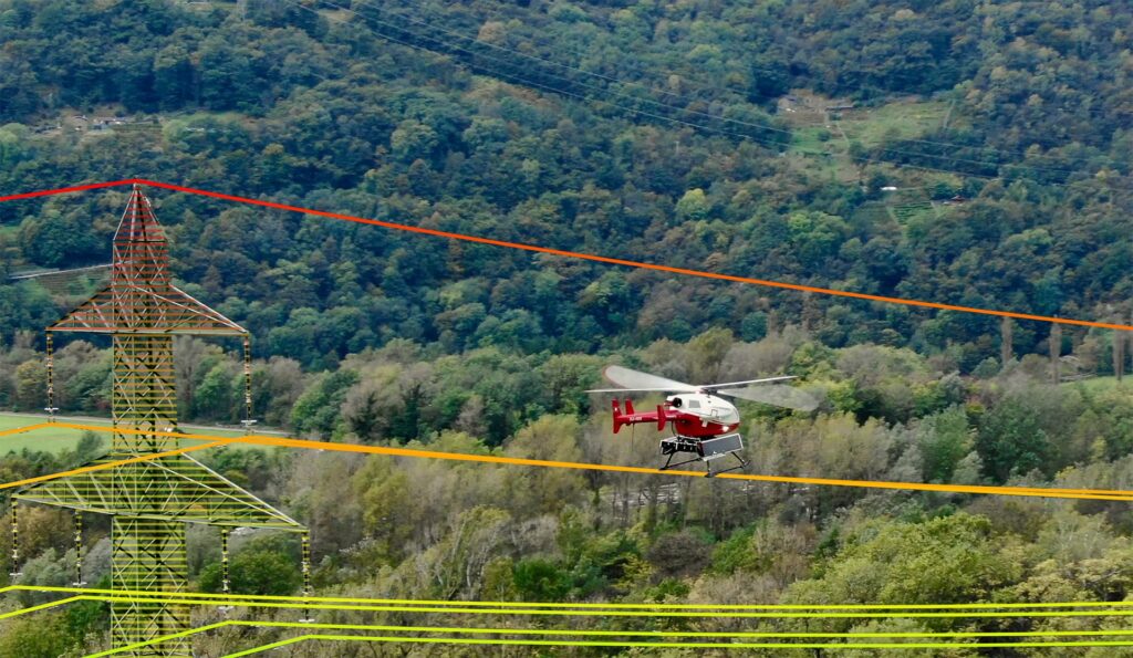 Airborne Drones Detecting Power Lines - Enhancing Safety in Aerial Operations