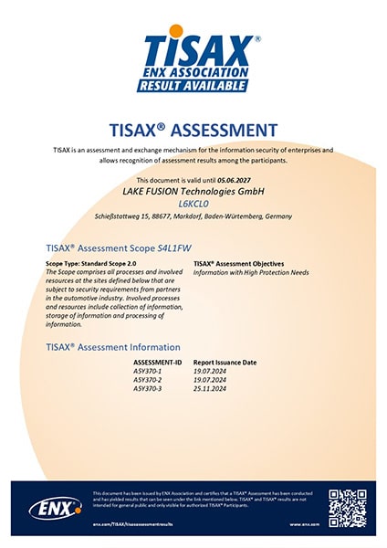 TISAX Assessment - Information Security Management