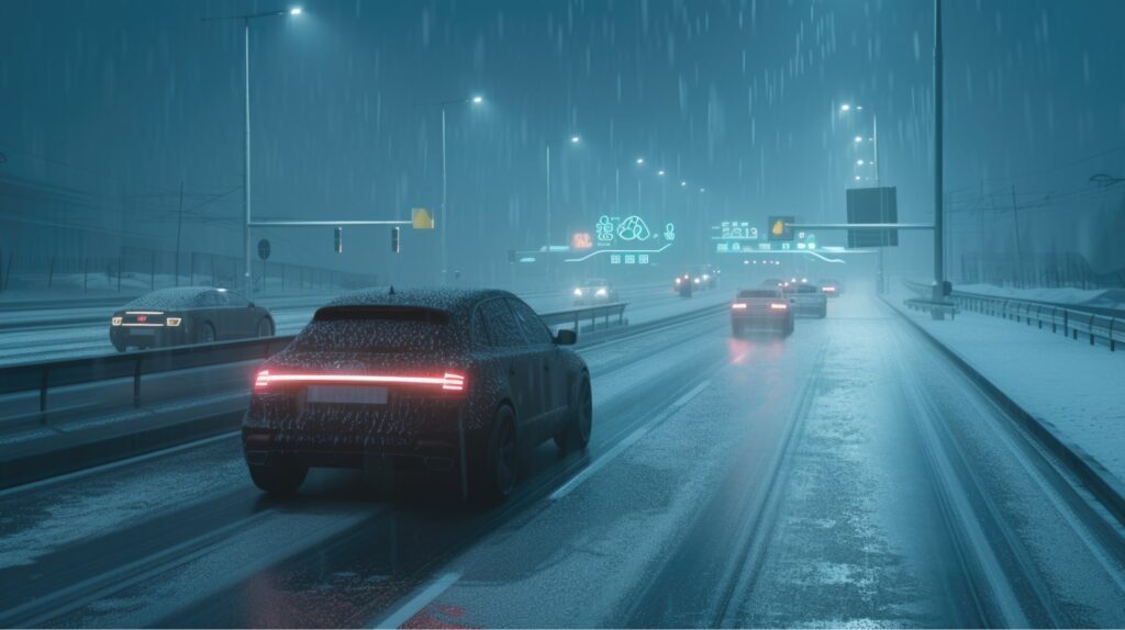 Cars Driving in Snow - Weather Conditions Use Case